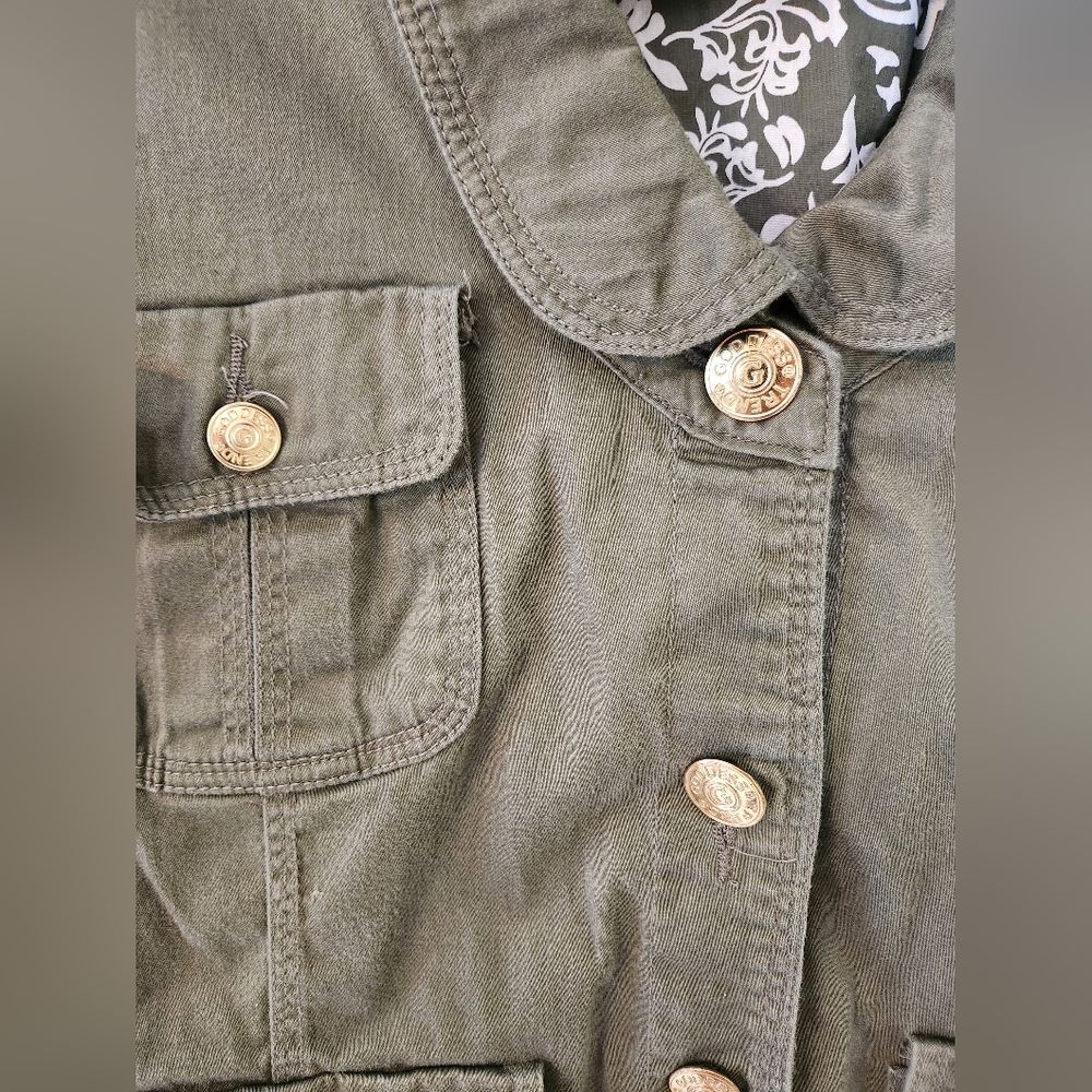 Lightweight Green Fall Blazer Jacket - image 4